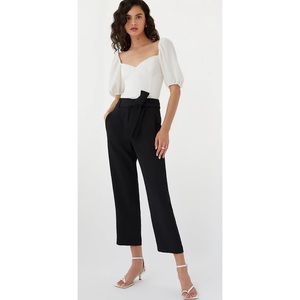 Wilfred Tie Front High Waist Black Pants Size 8 Medium Japanese Crepe